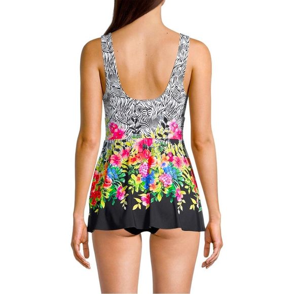 ⚠️SOLD-EB-1/5/23⚠️Johnny Was Rose Skirted One Piece Swimsuit - Picture 5 of 16